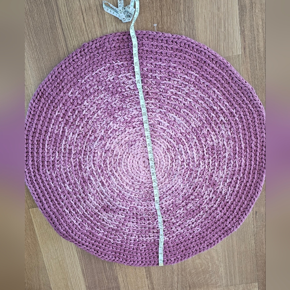 Burgandy Woven Round Placemat